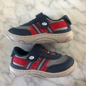 Stride Rite - Toddler Caden Grey/Navy -Memory Foam